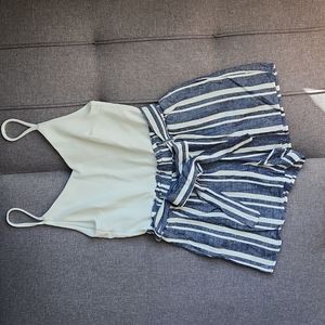 Francesca's Blue Rain romper